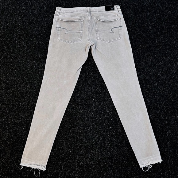 American Eagle‎ Jeggings 360 Super Stretch Gray Wash Size 6 28X29 - Picture 2 of 11